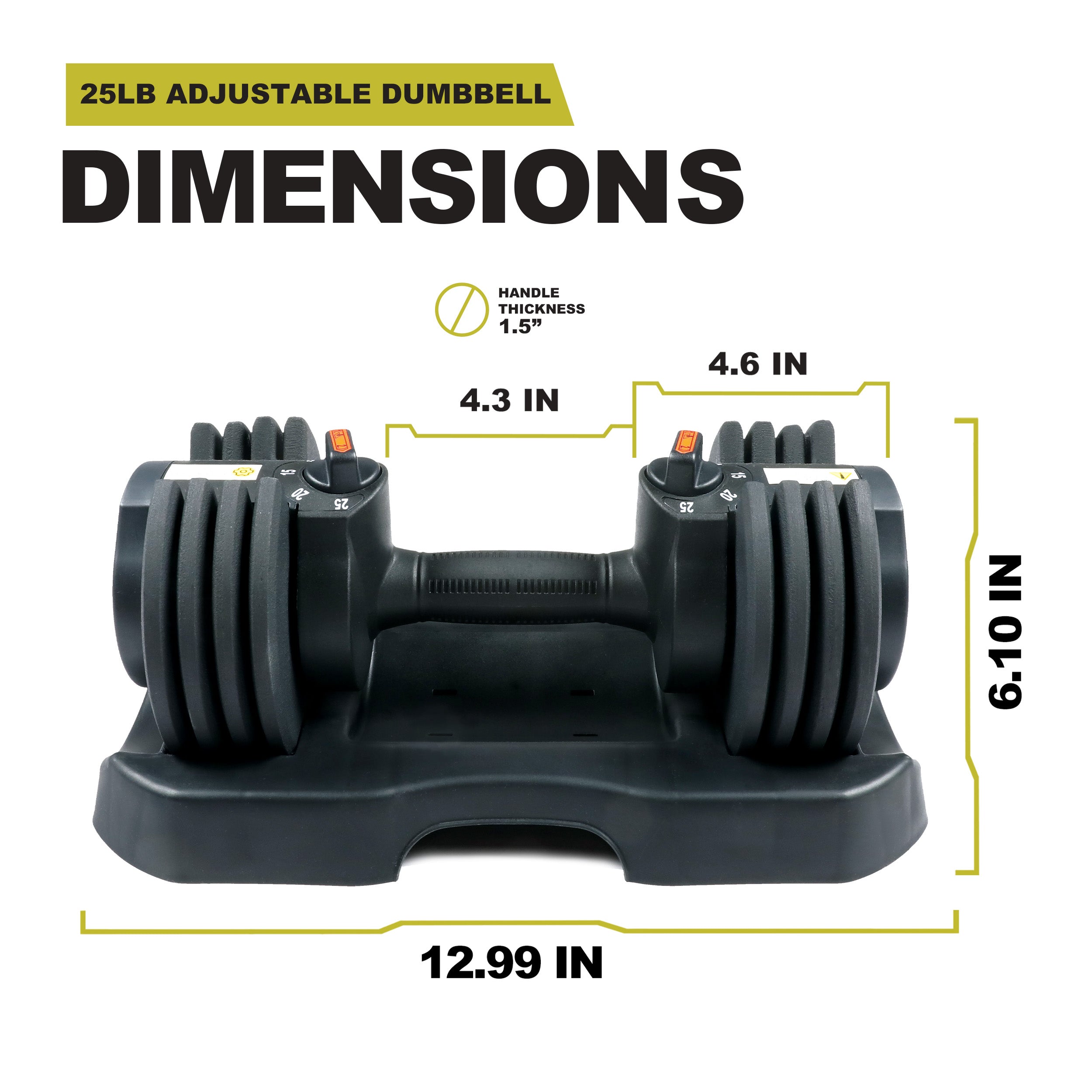 Fashion Adjustable Dumbbell (5-25 lbs)