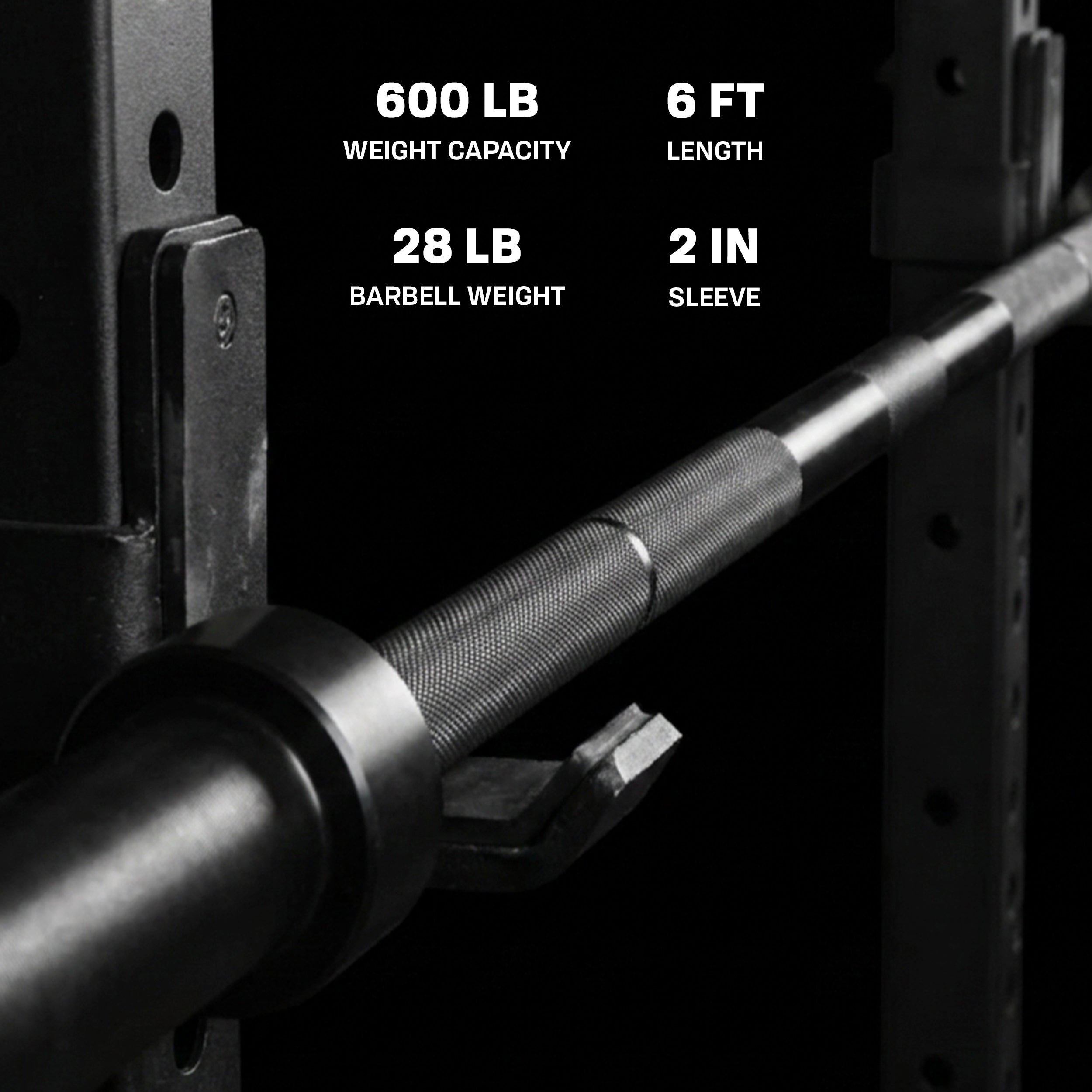 PRCTZ 5ft Olympic Barbell with with 2 In. Sleeve Diameter, 25 Pound We