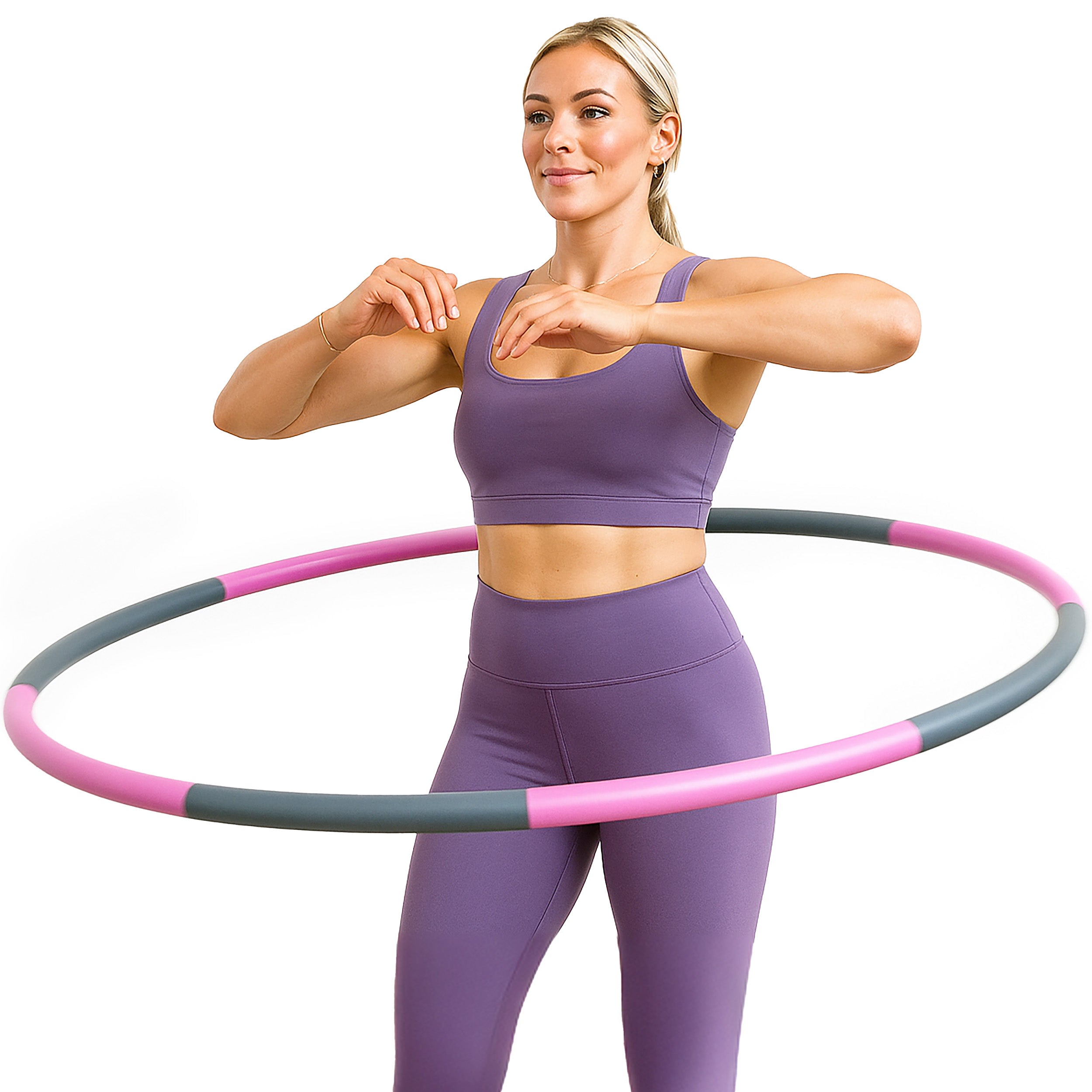 Hula Hoop Good For Core PRCTZ Fitness Weighted Hula Hoop
