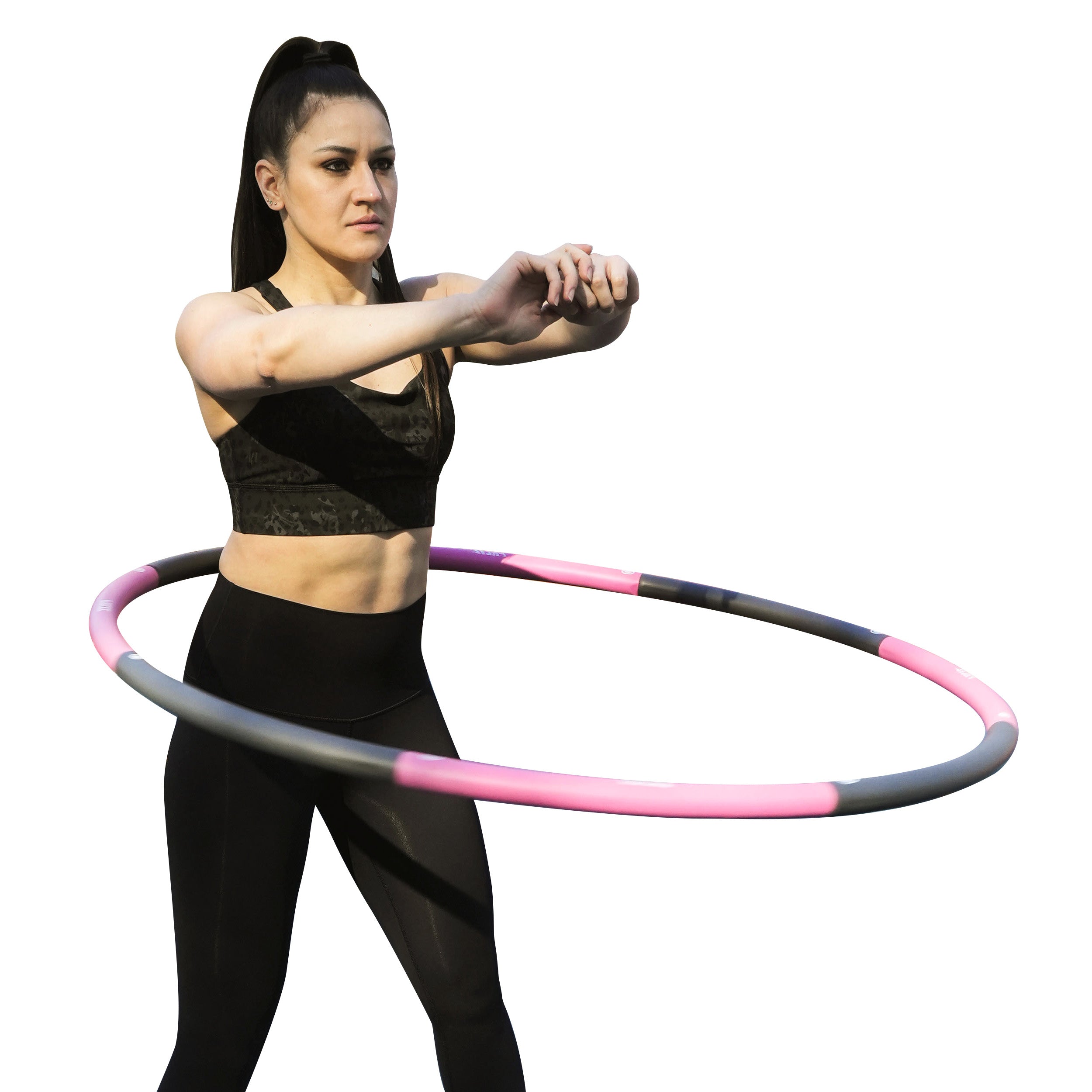 PRCTZ 2.5lb Fitness Weighted Hula Hoop for Fun Home Workouts