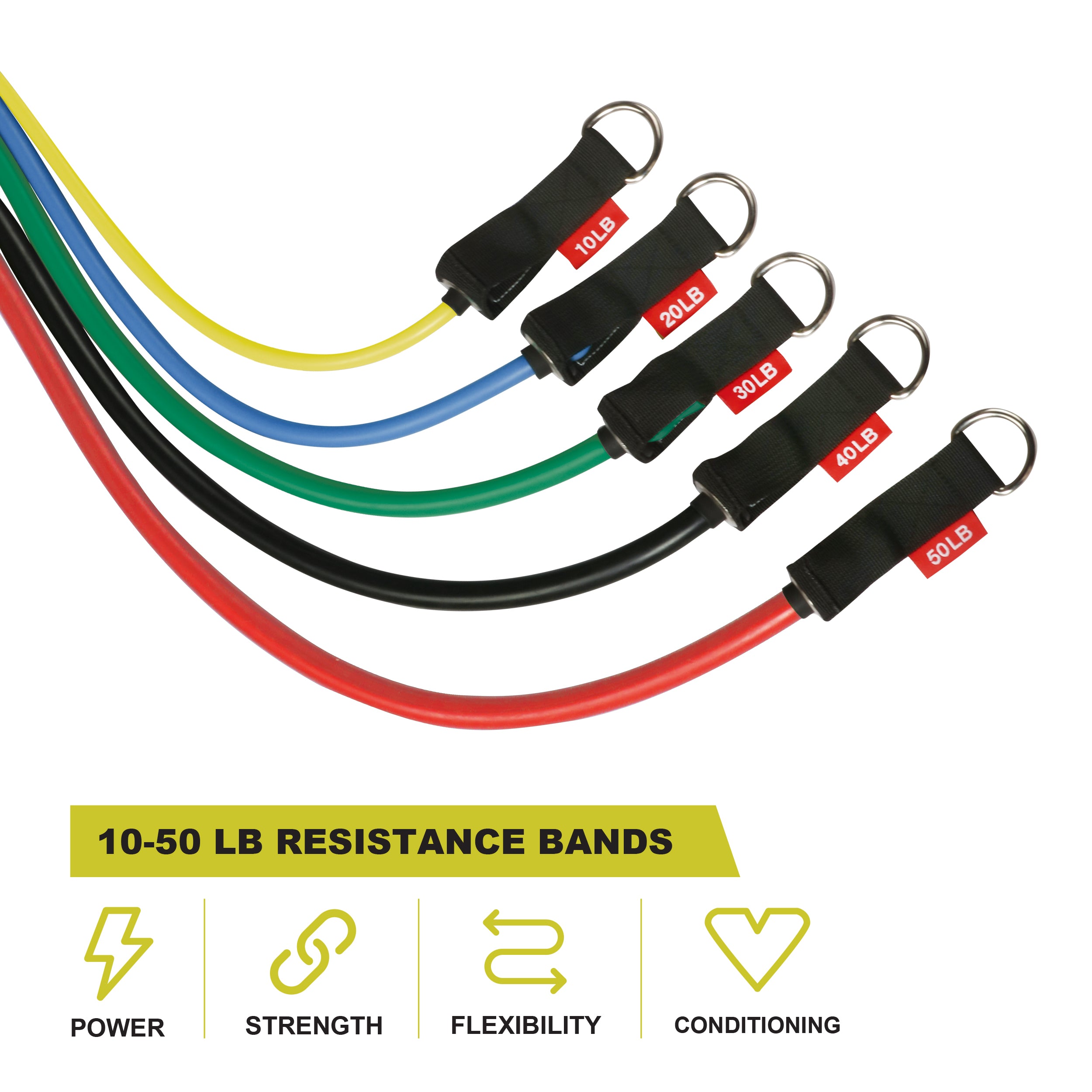 50 lb resistance band new arrivals