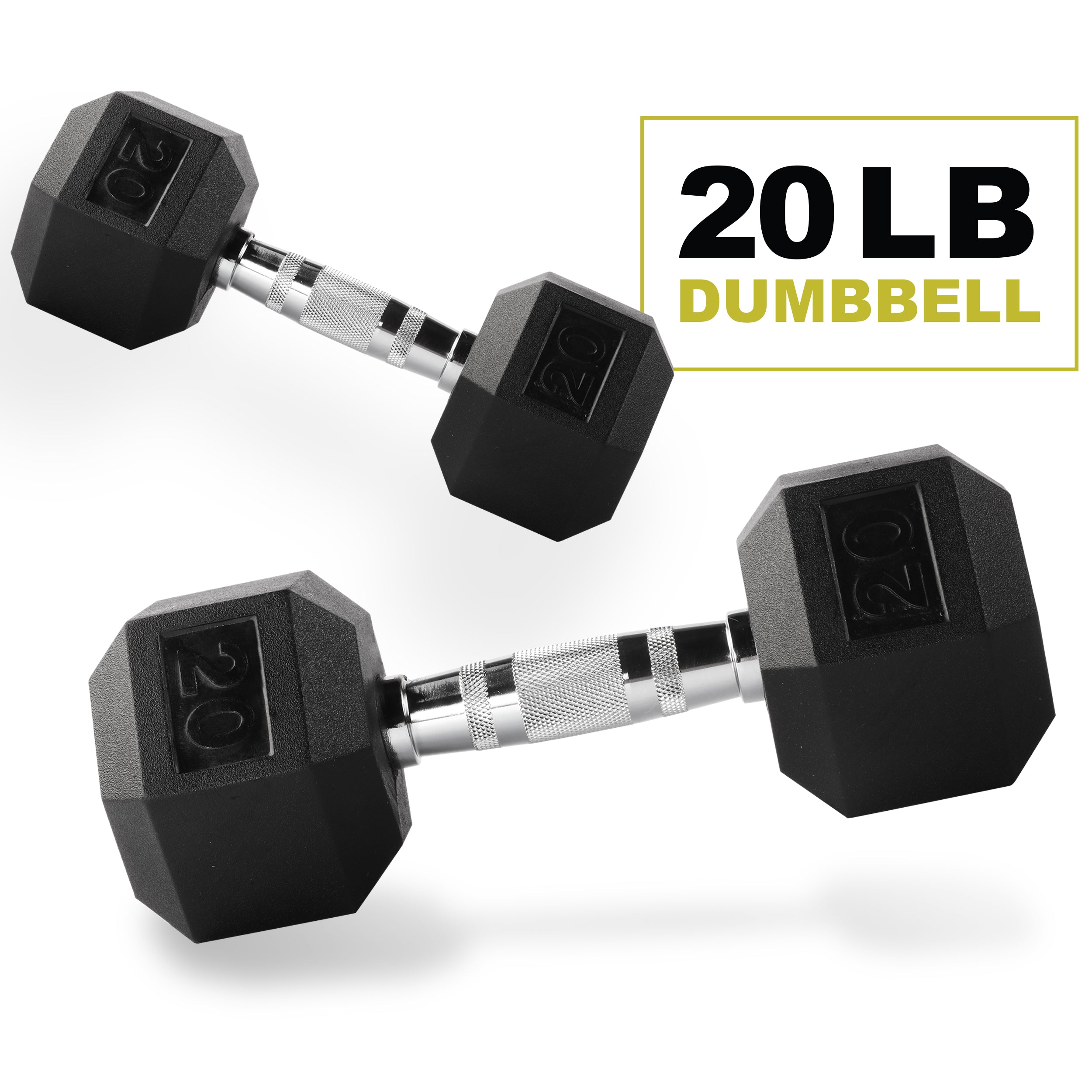 Rubber encased hex hand sales dumbbell weight