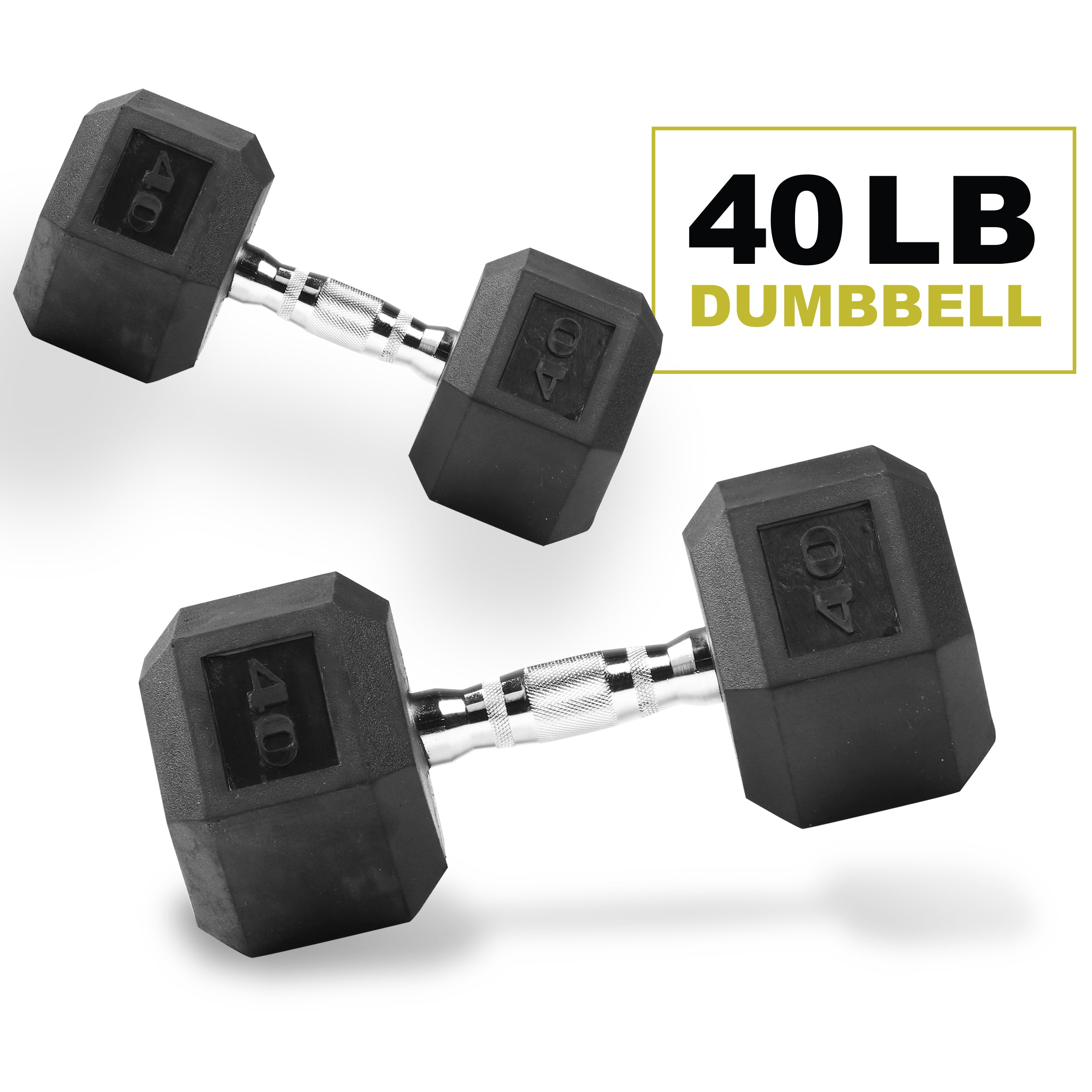 40 lb deals hex dumbbell