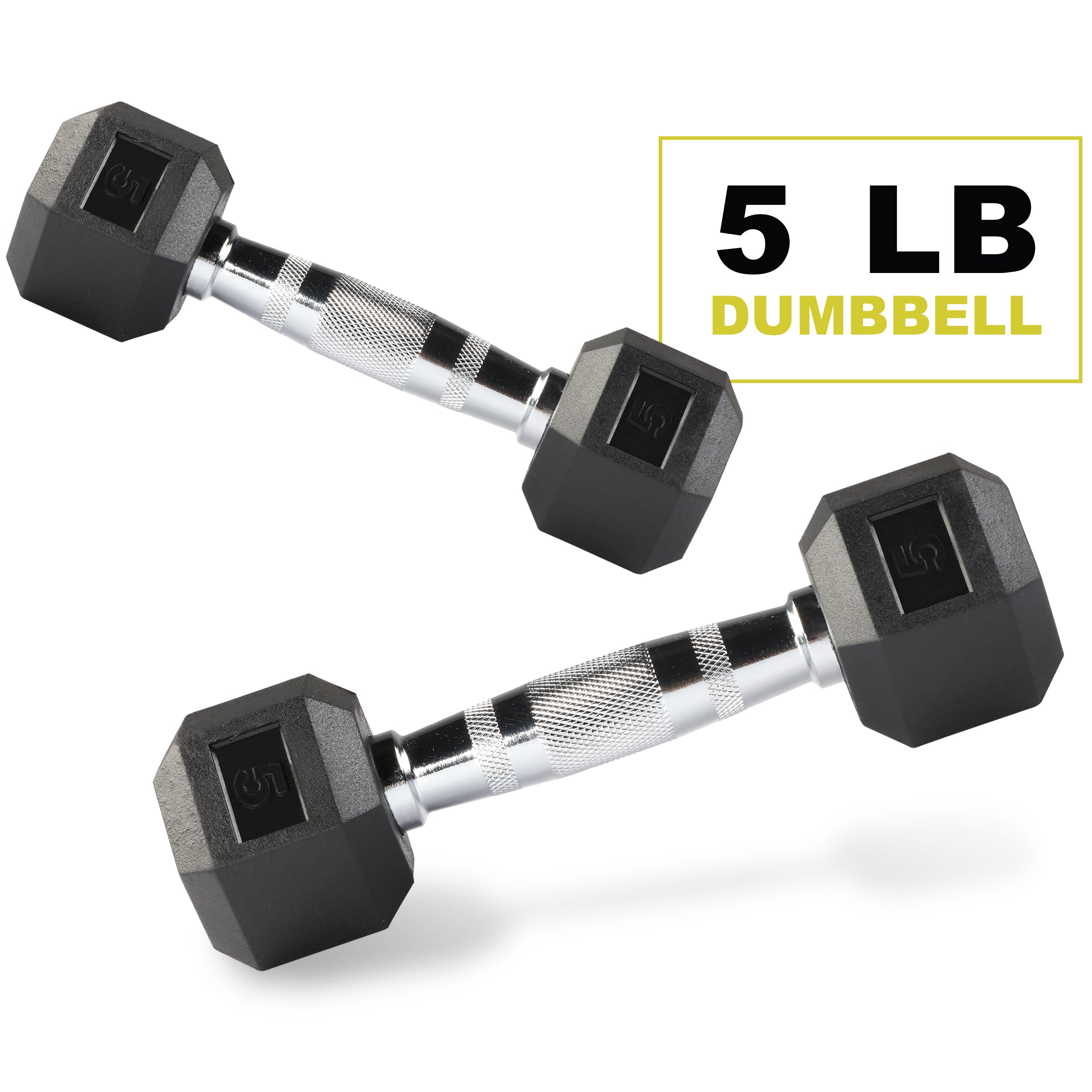 Rubber encased hex hand dumbbell weight 2025