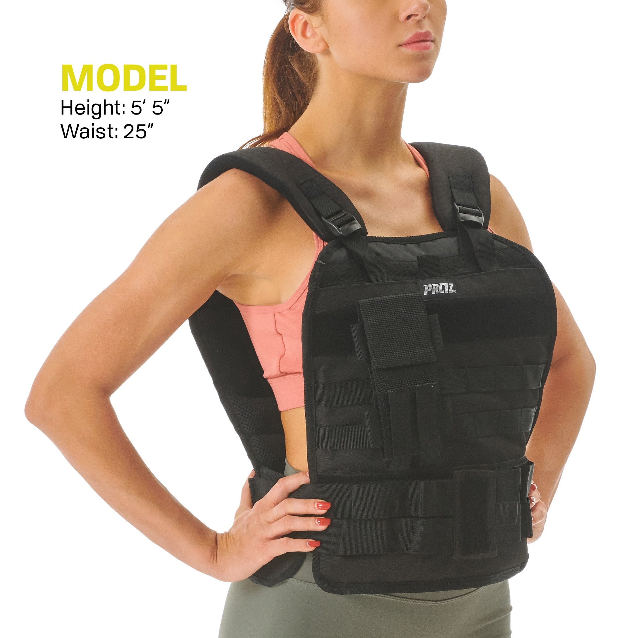 PRISP Adjustable Weighted Training Vest - 10kg Weight Vest for