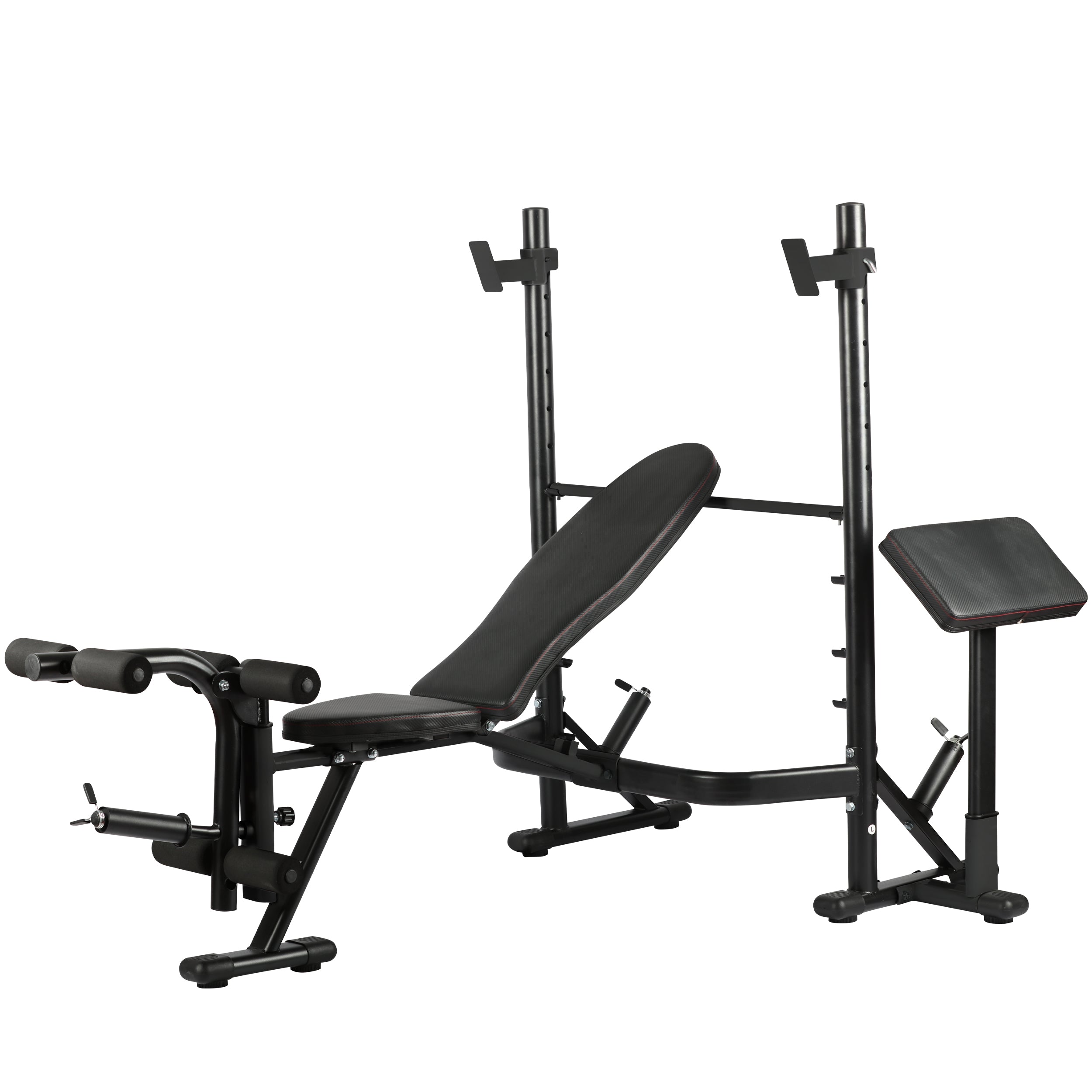 Olympic workout bench outlet with squat rack