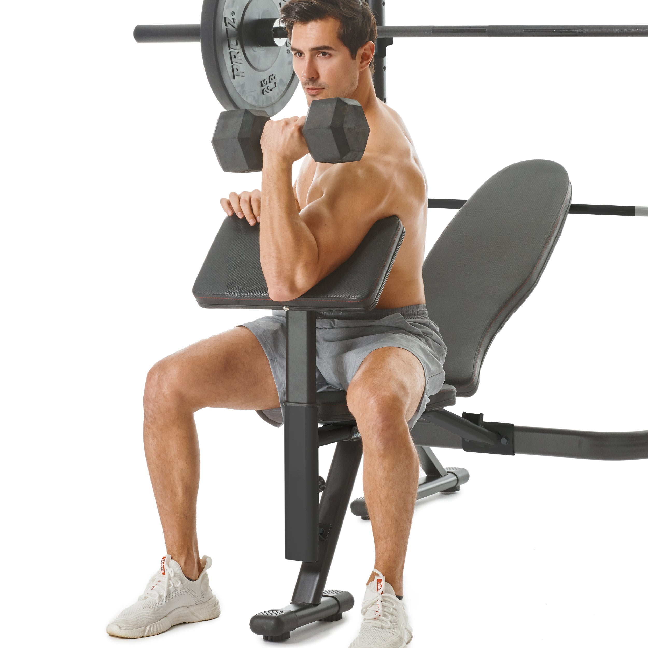 Olympic weight bench online squat rack