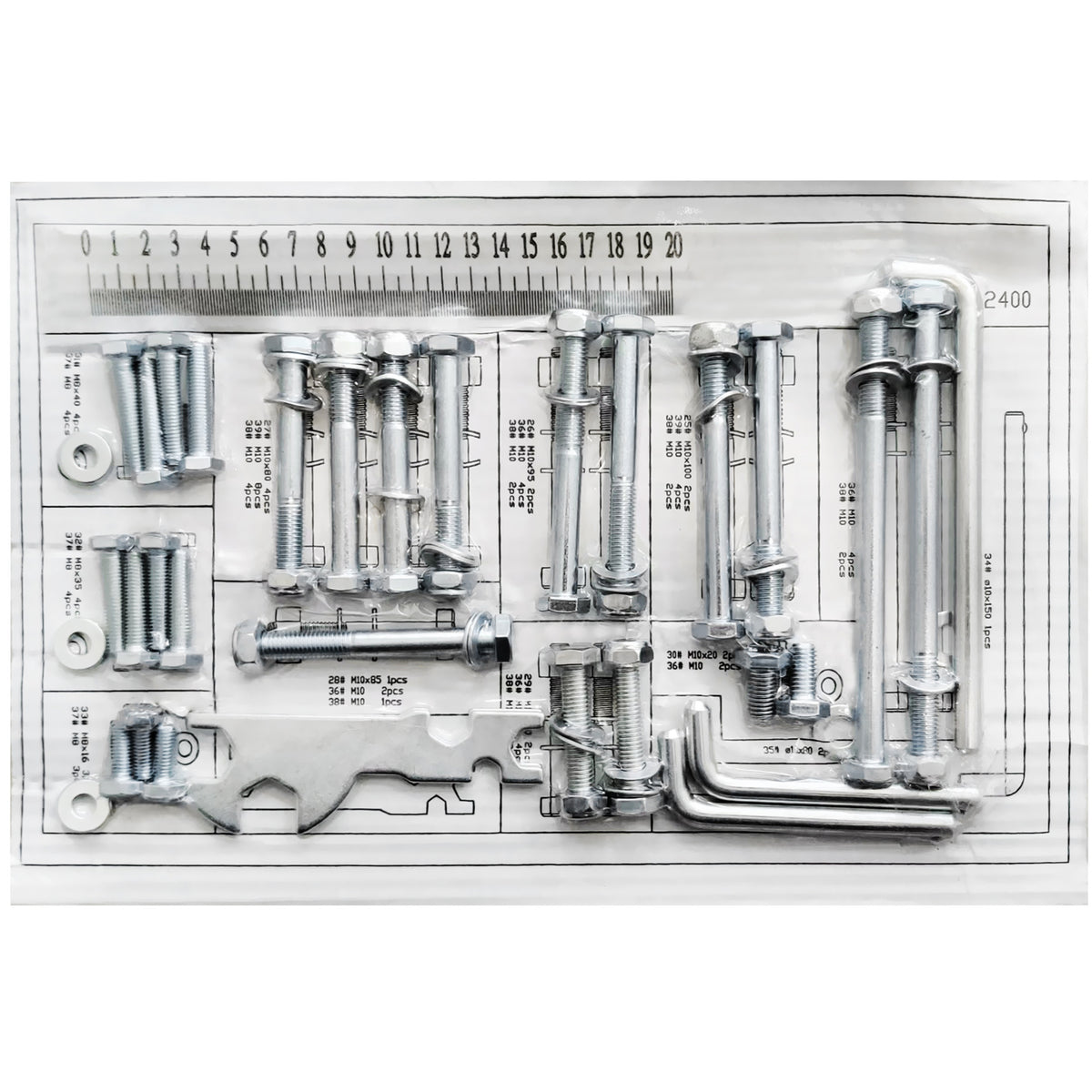 PRCTZ Adjustable Weight Bench with Rack Hardware Pack