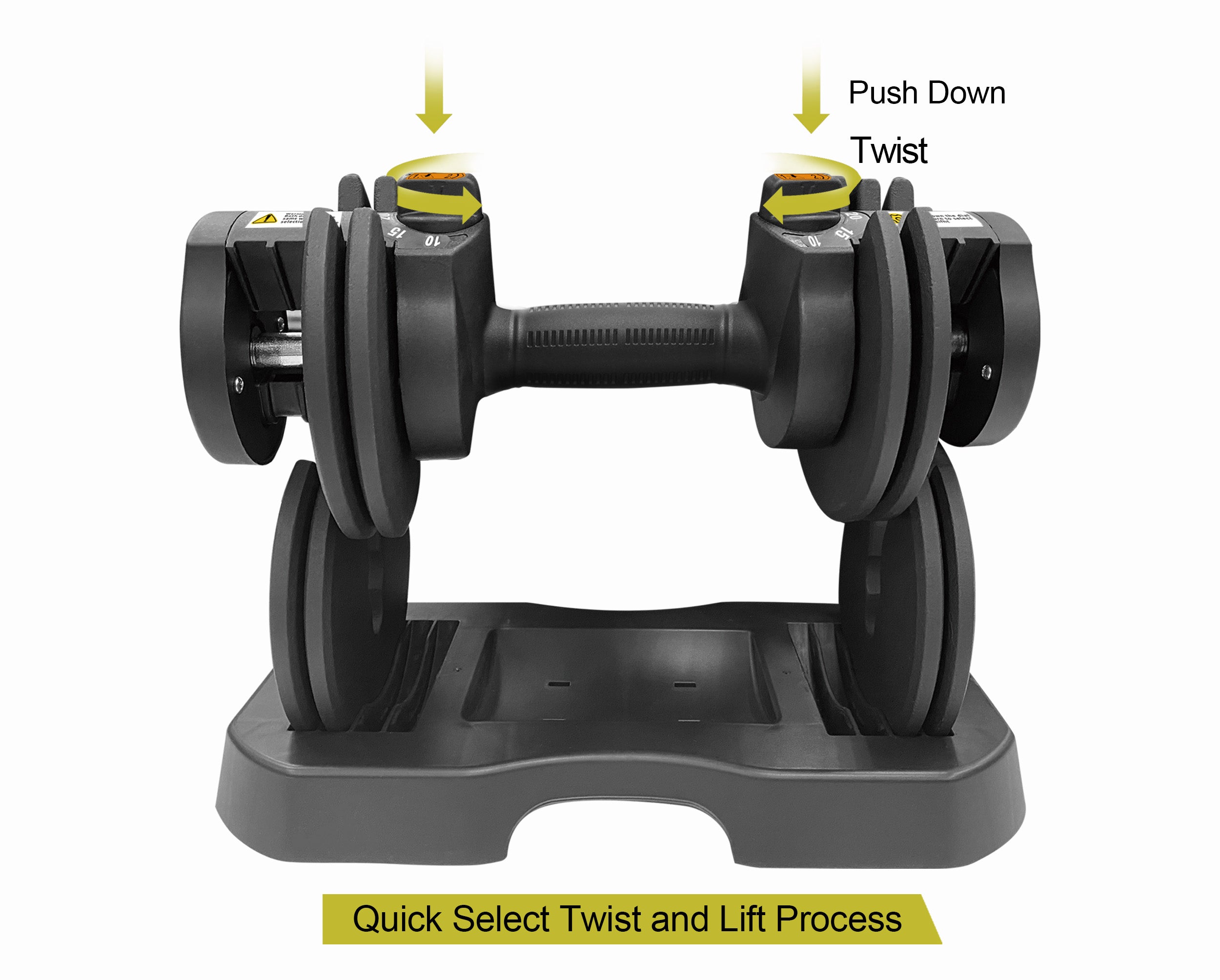 Barbell 25 lb Adjustable Dumbbell Set, Quick Select Adjustability from on sale 5-25