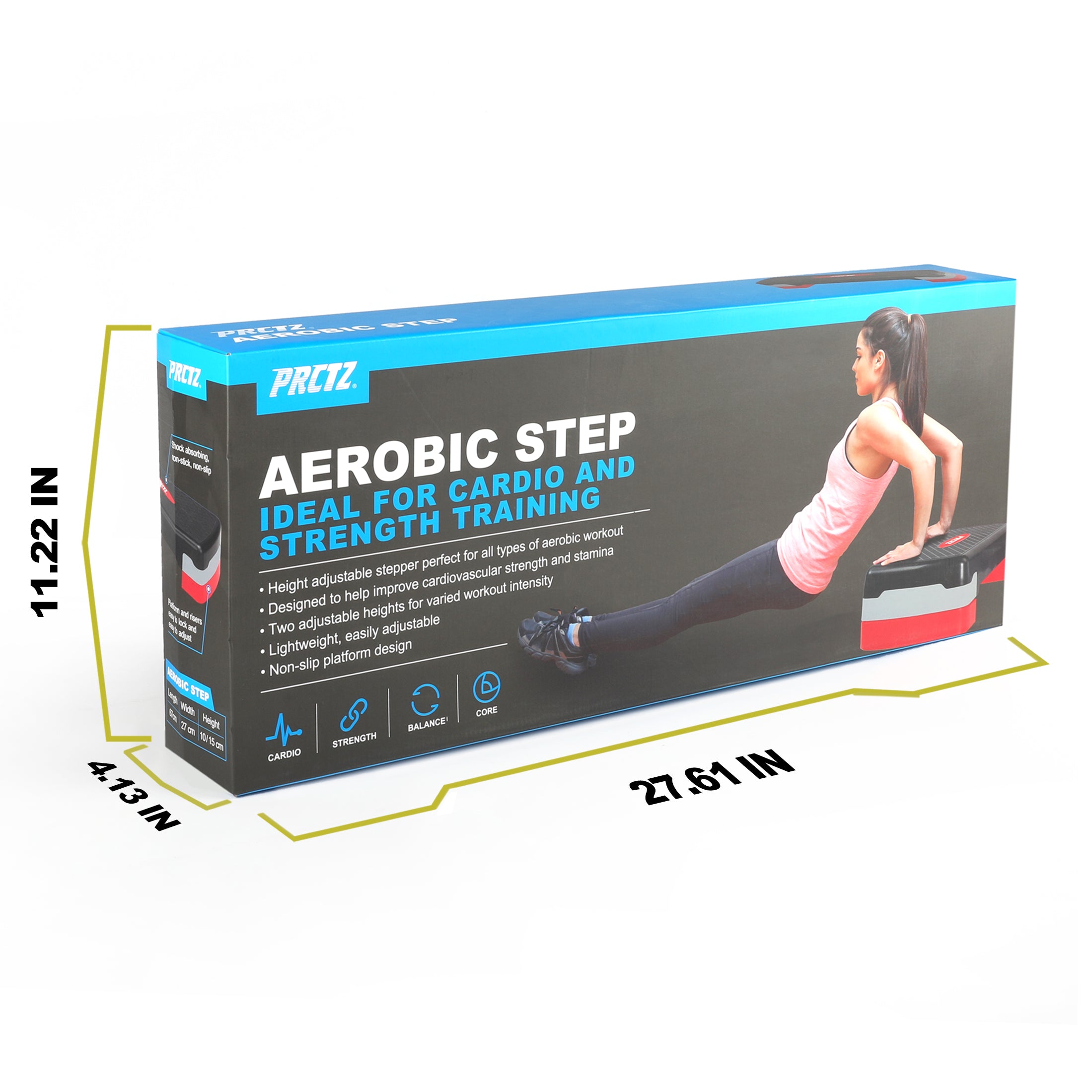 Aerobic Step Platform - AST-27 - Adjustable and Lightweight